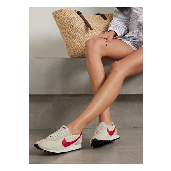 Ld-1000 스웨이드 가죽 트리밍 메시 스니커즈 크림 46376663162863078