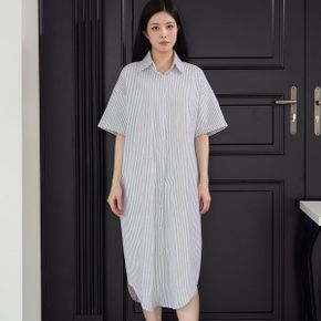 하버 스트라이프 롱 원피스_P427024072