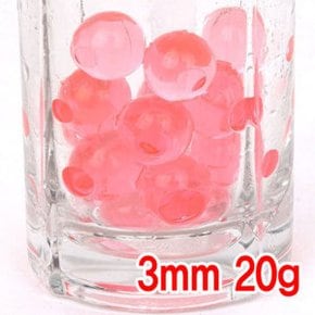 크리스탈볼 모음 3mm 레드 20g 수정토 개구리알모양