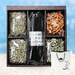 부산 기장 특상품 바다내음 선물세트 6호(미역150g,중,소,세멸각각200g,건새우100g)