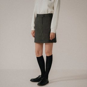 / [WSK23007] WEEVER cargo skirt _ver. deep khaki