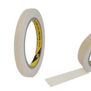 3M 마스킹테이프 8mm x 40M 아이보리 카바링 보양 종이 테이프