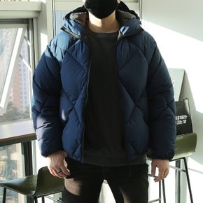WMG 남자 빅사이즈 380G 오리털 다이아 퀄팅 숏다운