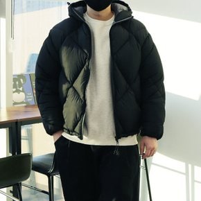 WMG 남자 빅사이즈 380G 오리털 다이아 퀄팅 숏다운