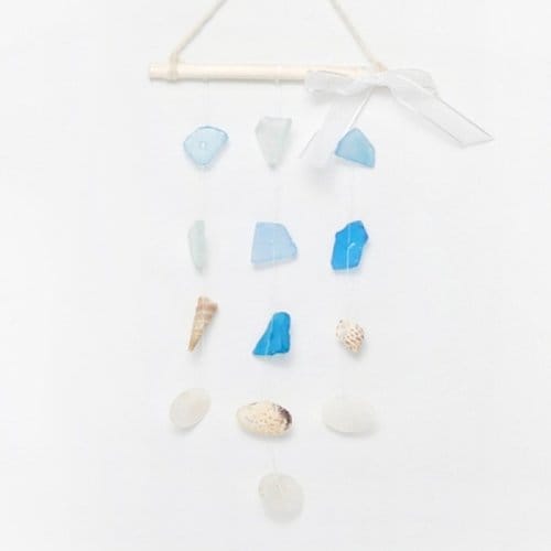 바다 유리 자개 모빌 만들기 DIY 키트 업사이클링 공예 씨글라스 썬