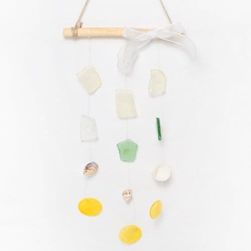 바다 유리 자개 모빌 만들기 DIY 키트 업사이클링 공예 씨글라스 썬 2