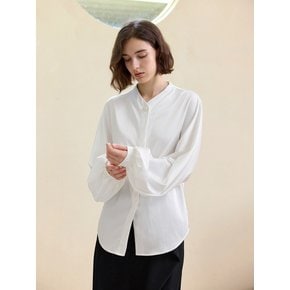 YY_Temperament long sleeve white shirt