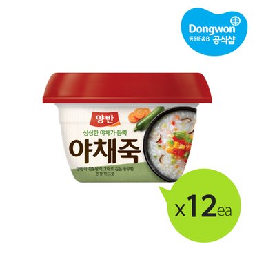 동원 양반 야채죽285g x12개