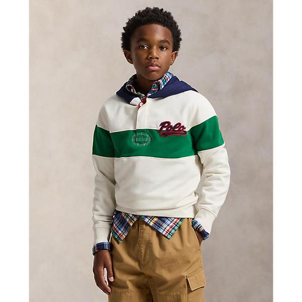 폴로 키즈 남아 8-18세 로고 플리스 럭비 후디(CWPOKNIY8021540100)
