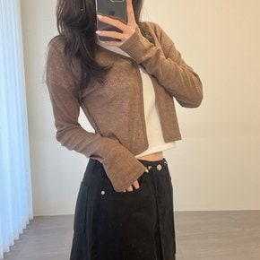 여성 여름 시스루 긴팔 가디건 마무리 커버업