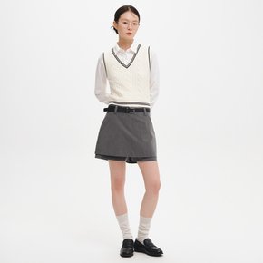 WOMAN A라인 스커트팬츠 [GREY] / GF3LSK507