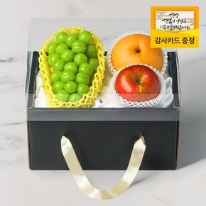 [산지직송] 쁘띠 2호 핸드캐리어 과일 선물세트 샤인1입 사과1입 배1입 1.5kg (핸드캐리어형 박스)