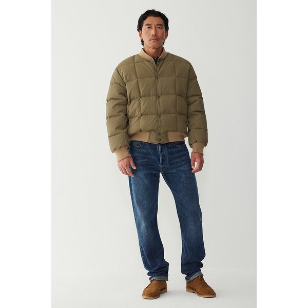 퀼티드 덕다운 패딩 봄버 자켓 4715309012047