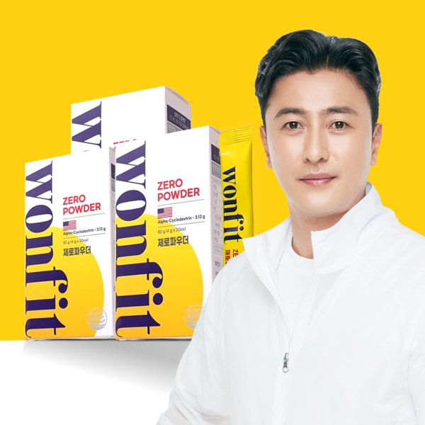 원핏 제로파우더 3박스 (60포) 알파CD 알파시클로덱스트린