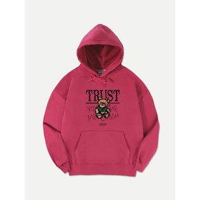 Trust bear Over fit Hoodie AHP1008 (Pink)