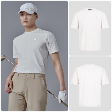 빈폴골프 SS25 UNI 소로나 반팔 편한 티셔츠 - 아이보리 (BJ5442NB30)
