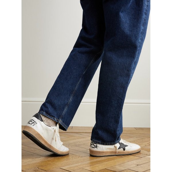 볼 스타 디스트레스드 가죽 스니커즈 46376663162998681