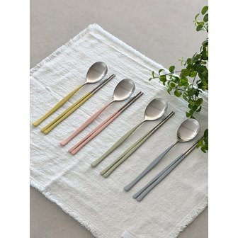 니코트 [국내생산] 니코트 Satin 샤틴 Fresh 컬러 수저세트