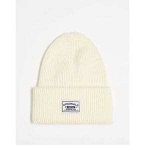 4275209 Guess Originals label beanie hat in cream