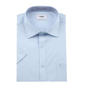 레노마 (일반핏)시원하고 착용감좋은  TC스판트윌 블루 반소매셔츠(RZUSG0010-BU)