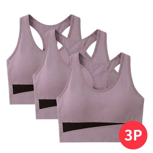 나바바 /  3 PACK구성  NT3162 편안한 스포츠 노와이어 브라탑 3P 세트