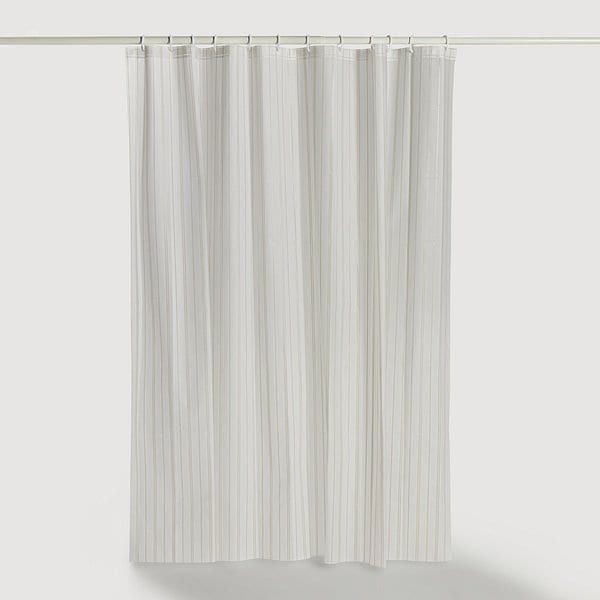 스트라이프 샤워커튼 180×180cm 베이지 J62N901036211