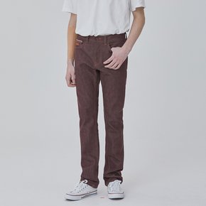 DENIM COLORED SELVEDGE PANTS WINE