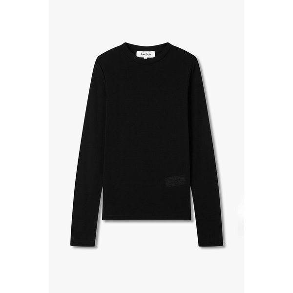 롱 슬리브 슬림 핏 티셔츠 EN15108017000