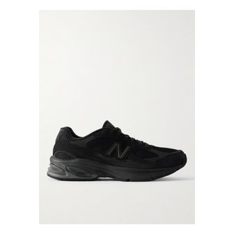 뉴발란스 가죽 트리밍 메시 스웨이드 스니커즈 블랙 46376663162896757