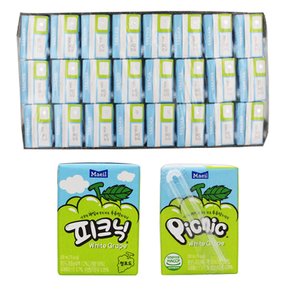 피크닉 청포도맛 200ml x 24개입 1박스 쥬스