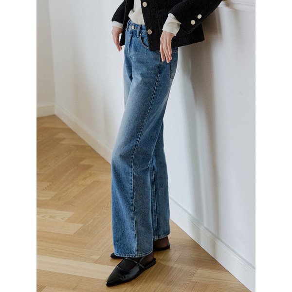 Straight Denim Pants Blue AT5PAF085BL