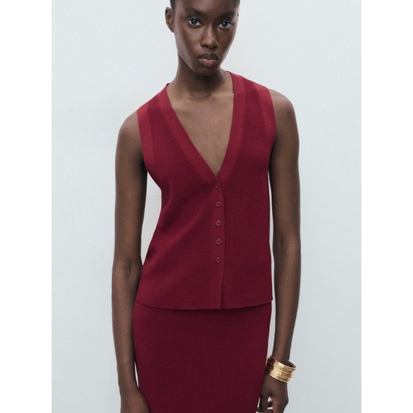 WOMAN 조끼 SESETA Dark Red 17064098