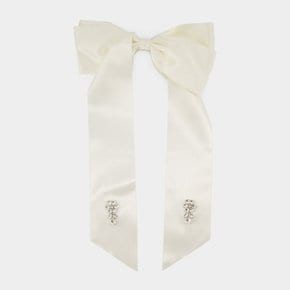 [해외배송] 시몬로샤 플라워 보우 화이트 헤어핀 BOW5 0906-1530