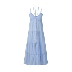 블랑 스트라이프 드레스 스카이블루
