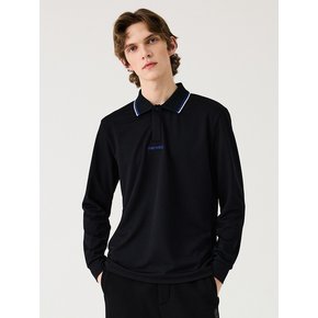 MAYNE COLLAR POLO T-SHIRT - BLACK (MEN)