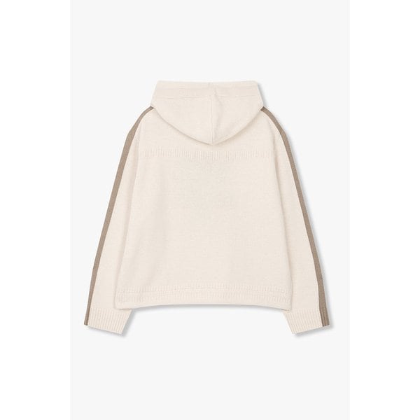 로고 그래픽 후드 니트 풀오버 7126150800104