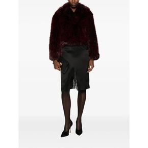 26FW 다이앤 본 퍼스텐버그 코트 O051ATITRDFFUR TITRD RED BLACK