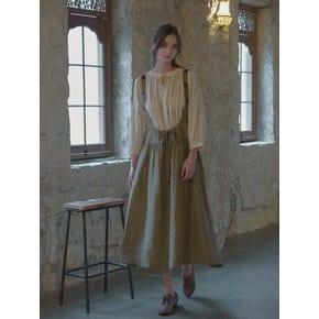 Suspender linen dress