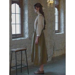 Suspender linen dress