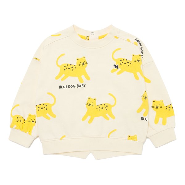 [여주점] [오프라벨 여주점] 블루독베이비 (CR) 애니멀루즈핏스웨트셔츠 (45114-334-01)