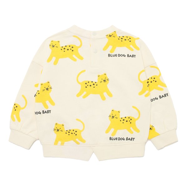 [여주점] [오프라벨 여주점] 블루독베이비 (CR) 애니멀루즈핏스웨트셔츠 (45114-334-01)