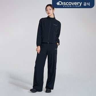 디스커버리 여성 우븐 트레이닝 스트링 팬츠 (BLACK)