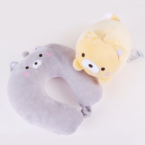 변신 고양이 목베개 목쿠션 인형 기내 여행용 2color