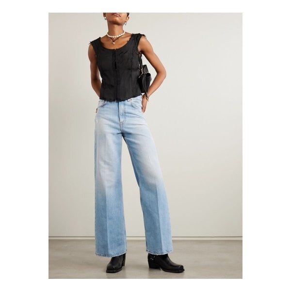 2022 디스트레스드 하이라이즈 와이드 진 라이트 데님 46376663162861401