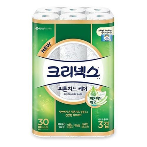 크리넥스 휴지 숲 속의 피톤치드 화장지 3겹 30롤