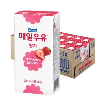 매일우유 매일 멸균 딸기우유 200ml 24팩