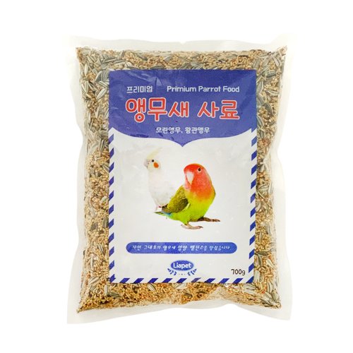 리아펫 모란 왕관 앵무새 먹이 새 사료 모이 밥 700g X ( 2매입 )