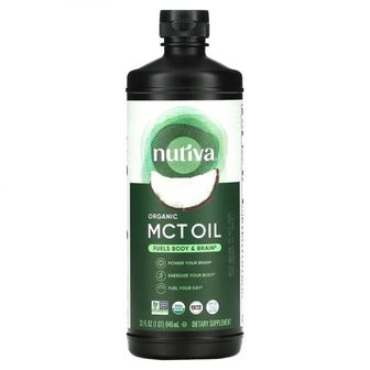  Nutiva 100% 코코넛 MCT 오일 무맛 946ml(32fl oz)