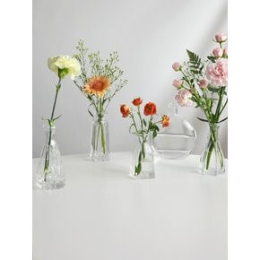 유리 미니 화병 디퓨저 용기 4type