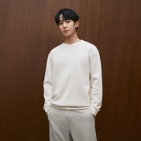 [ON]두굿_SMART 절개 변형 맨투맨_4colors / 아이보리,차콜,브라운,블랙
